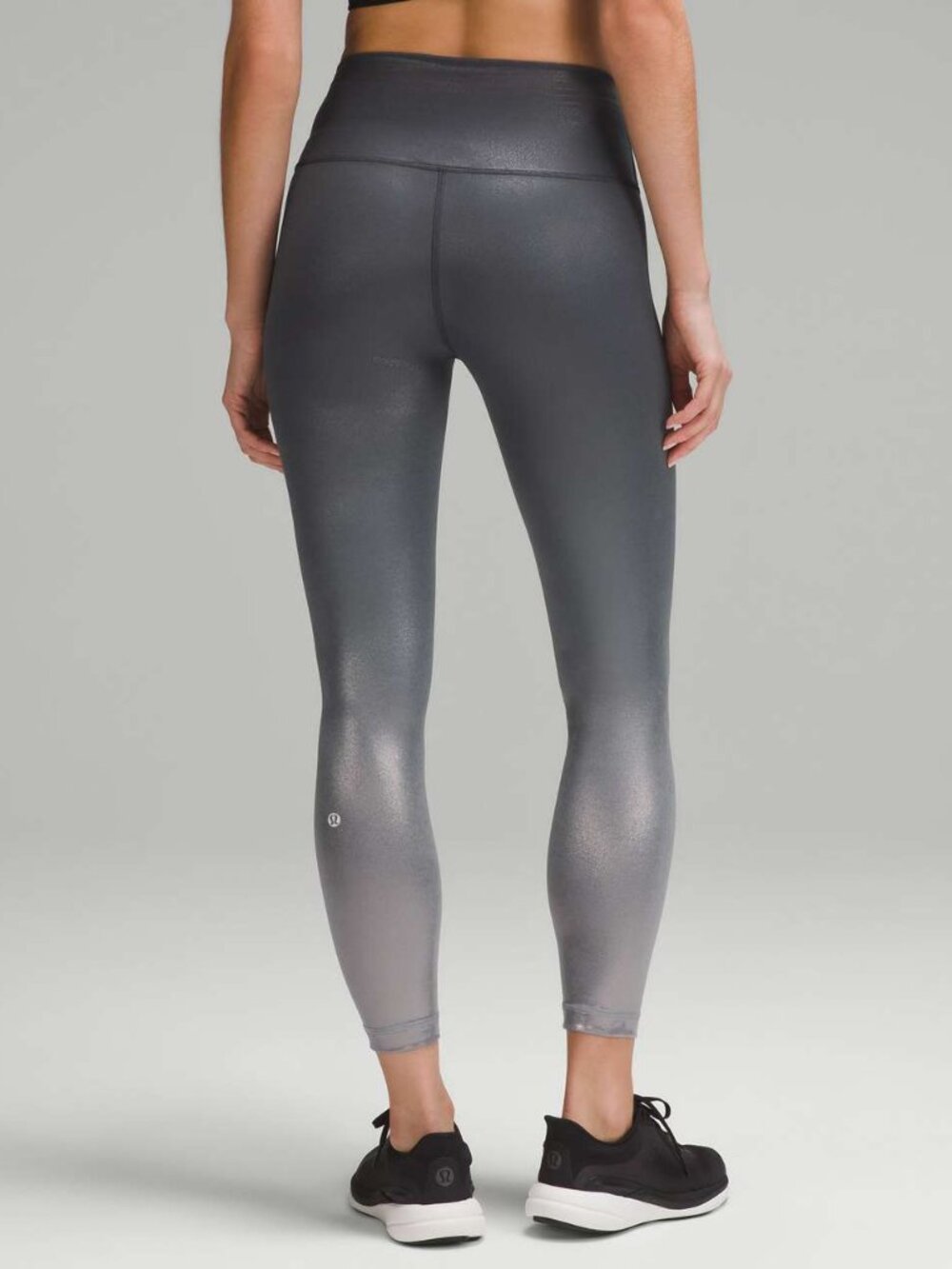 NWT Lululemon Wunder Train High-Rise Tight 25" *Foil Gradient Foil Grey size 4